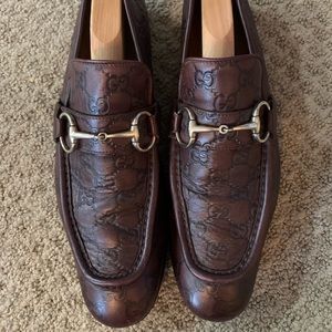 GUCCI Horsebit GG Guccissima Loafers